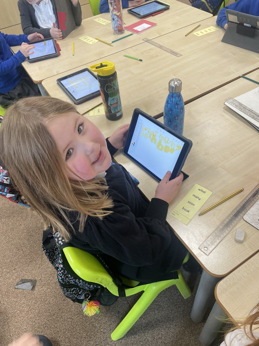 MrsAllanG's tweet photo. iPad spelling 📱 @MissPCairney @calderbridgeps #calderbridgedigital https://t.co/Qpu4QBJLDl