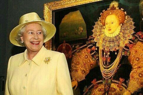 Elizabeth, by the Grace of God..👑 #royalty #royalfamily #QueenElizabeth #QueenElizabethII #GSTQ #reigning #monarchy #rulers #queenofengland #1000years #KingCharlesIII #houseoftudor #houseofwindsor #armadaportrait