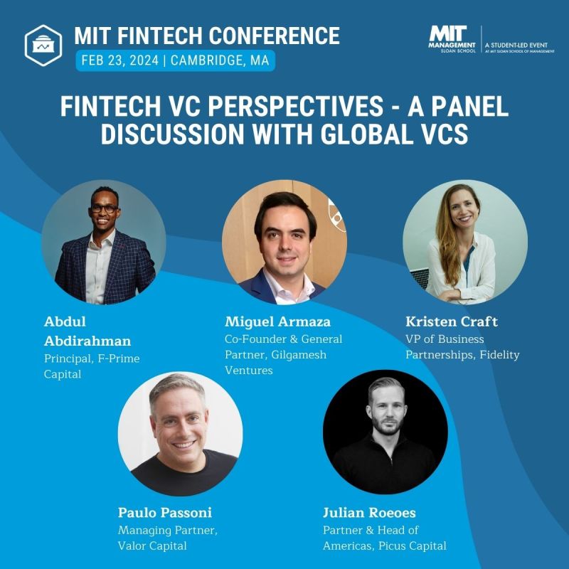 🚀Exciting news this Thursday! We're proud to present our first #MITFC24 panel: "Fintech VC Perspectives" – A Panel discussion featuring Global VCs! 

🎟️ Grab your tickets now at 20% off using the code MITFC20! 

Secure your spot 👉eventbrite.com/e/mit-sloan-fi….