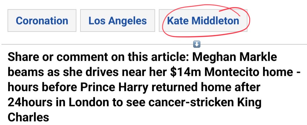 Why does #FOMeghan prfirm @WME have @dailymail tag #katemiddleton in Markle stories?  #FOMeghan hates #PrincessCatherine #PrincessofWales so much, they tag #catherine in the articles abt the megNUT!  We get it, no one searches for #MeghanMarkleAmericanPsycho but this is wrong!