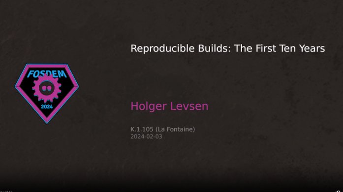 Reproducible Builds tweet media