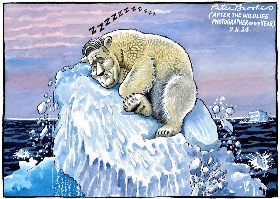 Peter Brookes on #Starmer #KeirStarmer #LabourParty #28Billion #GreenPolicy #GreenPledge #FlipFlop #Environment #ClimateCrisis – political cartoon gallery in London original-political-cartoon.com
