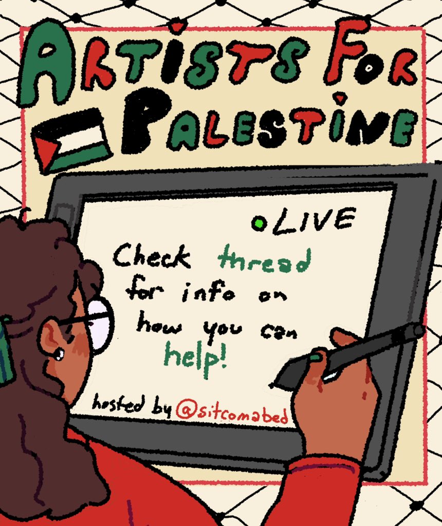 HorrorHijabi's tweet image. ARTISTS FOR PALESTINE IS LIVE NOW!! LETS RAISE SOME MONEY!!