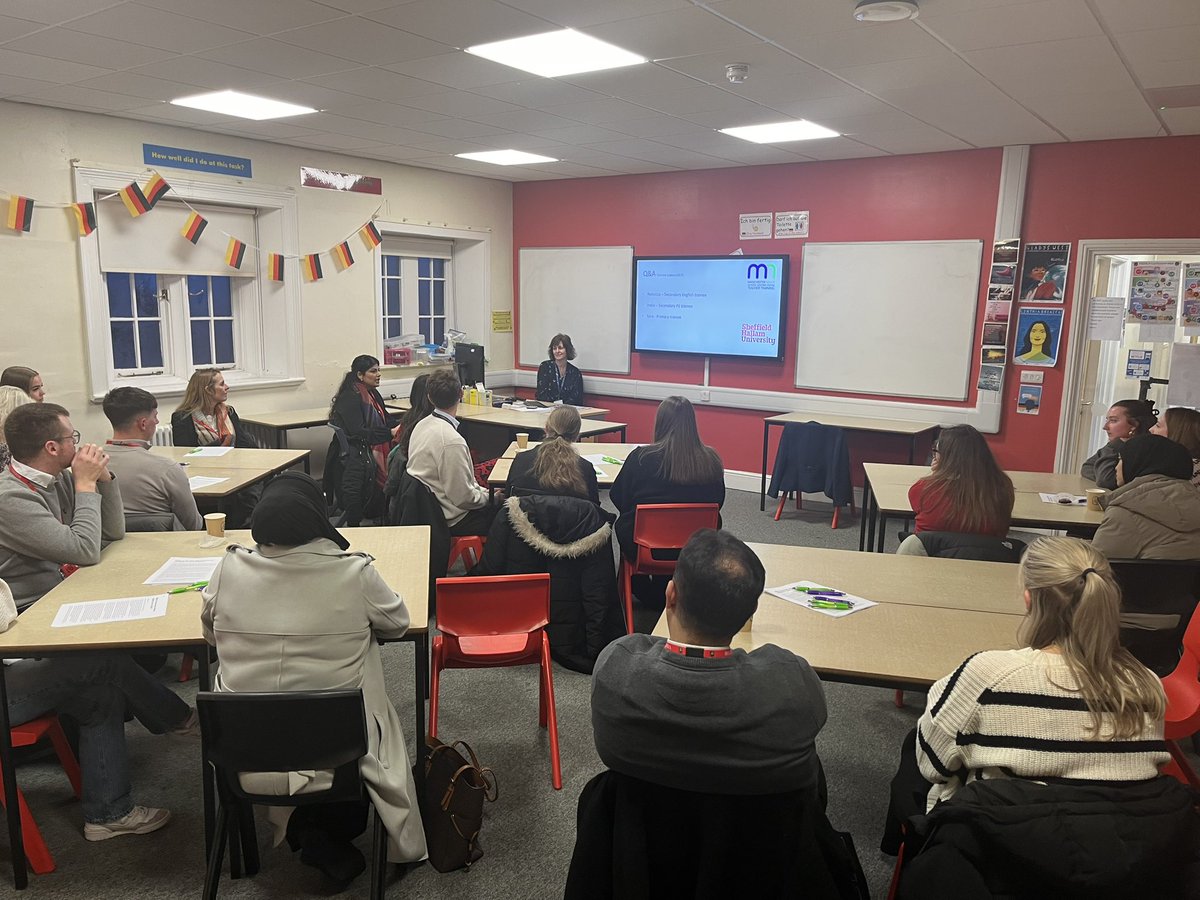 ManchesterSCITT's tweet photo. Great to see our future #teacher #trainees at our ‘Keeping in Touch’ evening, we’re excited to get started in September! #teachingtraining #teaching #oldham #getintoteaching https://t.co/EX71xC183z