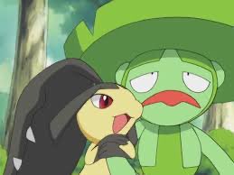 「That time Brock's Lombre had a Mawile al」|ChikoCheezのイラスト