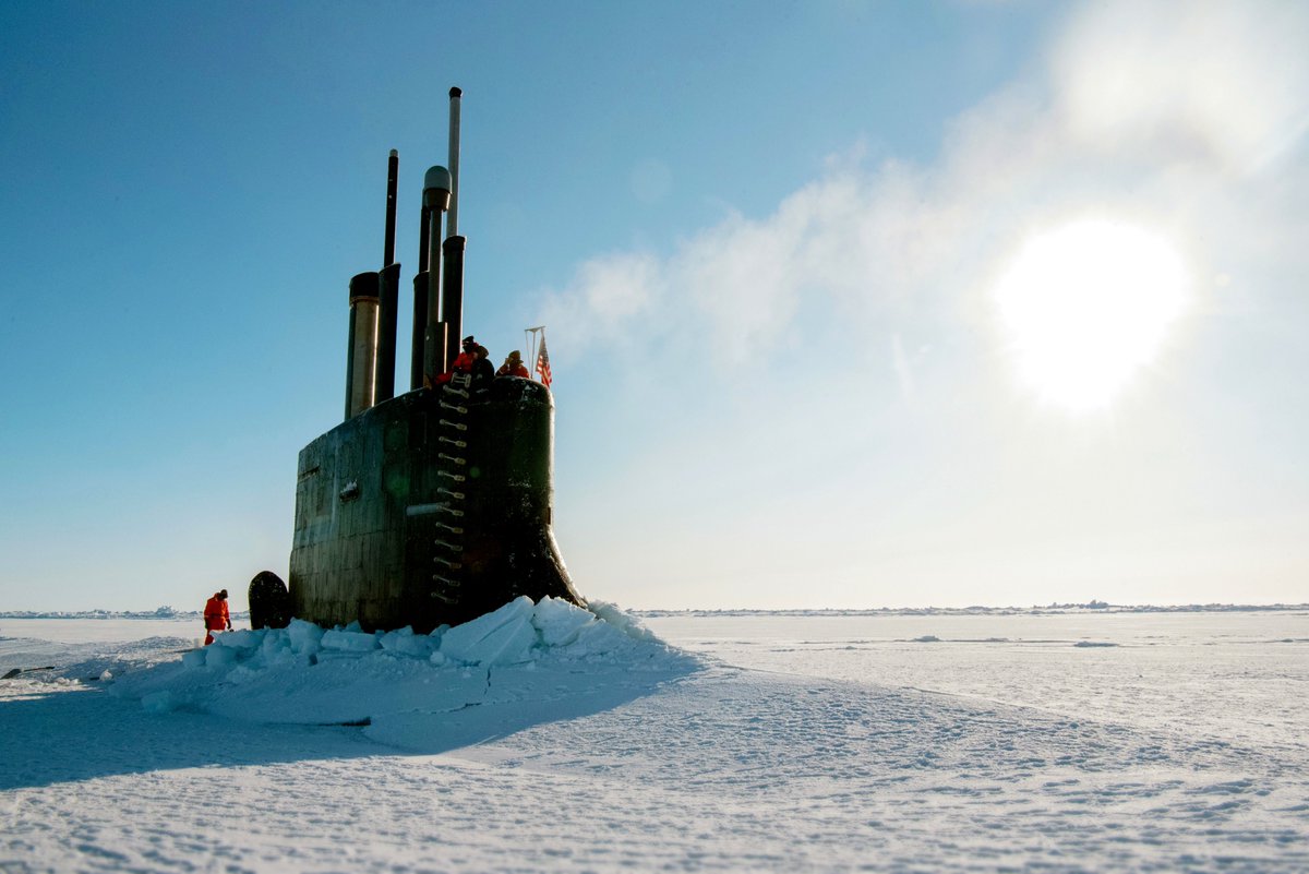 USN_Submariner's tweet photo. ๐ธ Seawolf-class submarine USS Connecticut (SSN 22) at Ice Camp Skate in the Beaufort Sea for ICEX 2018. #USNavy #SUBPAC #SUBDEVRON5
๐ง Activities at Ice Camp Whale for ICEX 2024 are scheduled to start in the next couple weeksโผ๏ธ https://t.co/rnyB92Lepe