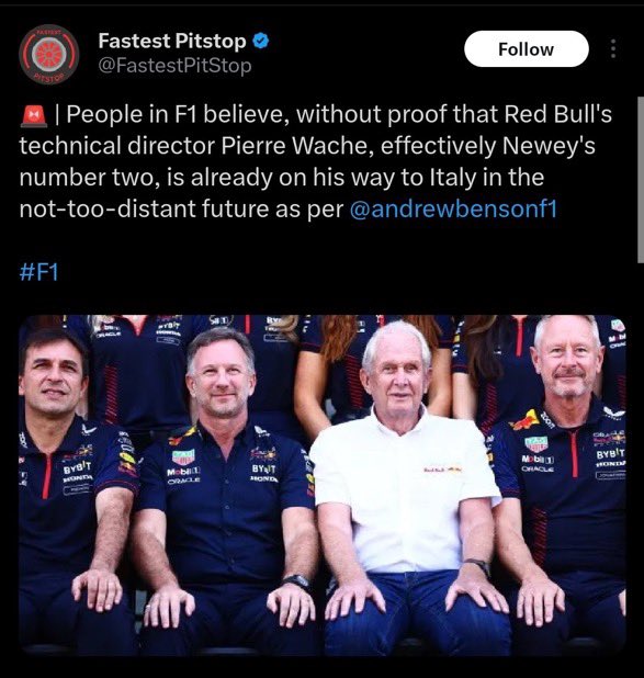 MaxLoganTGC's tweet photo. Someone on here ‘cough Will Buxton ‘cough typing this out reading over it and thought
“Yea this is good” and posted it
Even though they wrote “without proof”
#RedbullRacing #ChristianHorner #F1 #FastestPitStop https://t.co/rvCozQkDO0