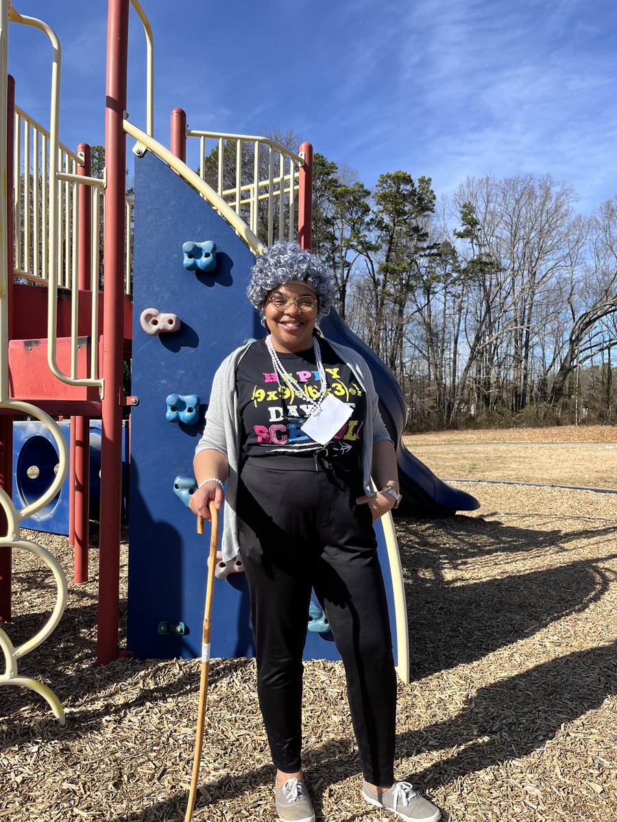 100 years old where? Thanks to Ms. Miles and several staff that continue to support our spirit days! Check out our previous post to see some of the 100 Days of School fun!