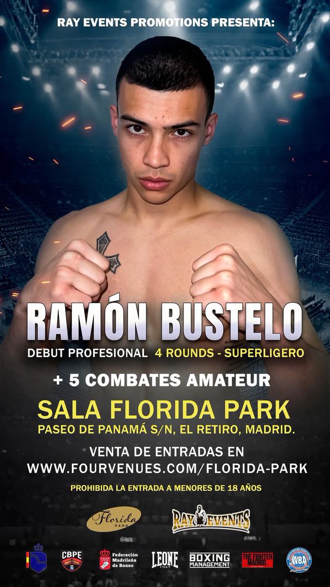 Rayitosanchez's tweet photo. #rayeventspromotions #rayevents #boxeo #boxing #ramonbustelo #rayitosanchez #floridapark #madrid https://t.co/rN1Xs2LaQ3
