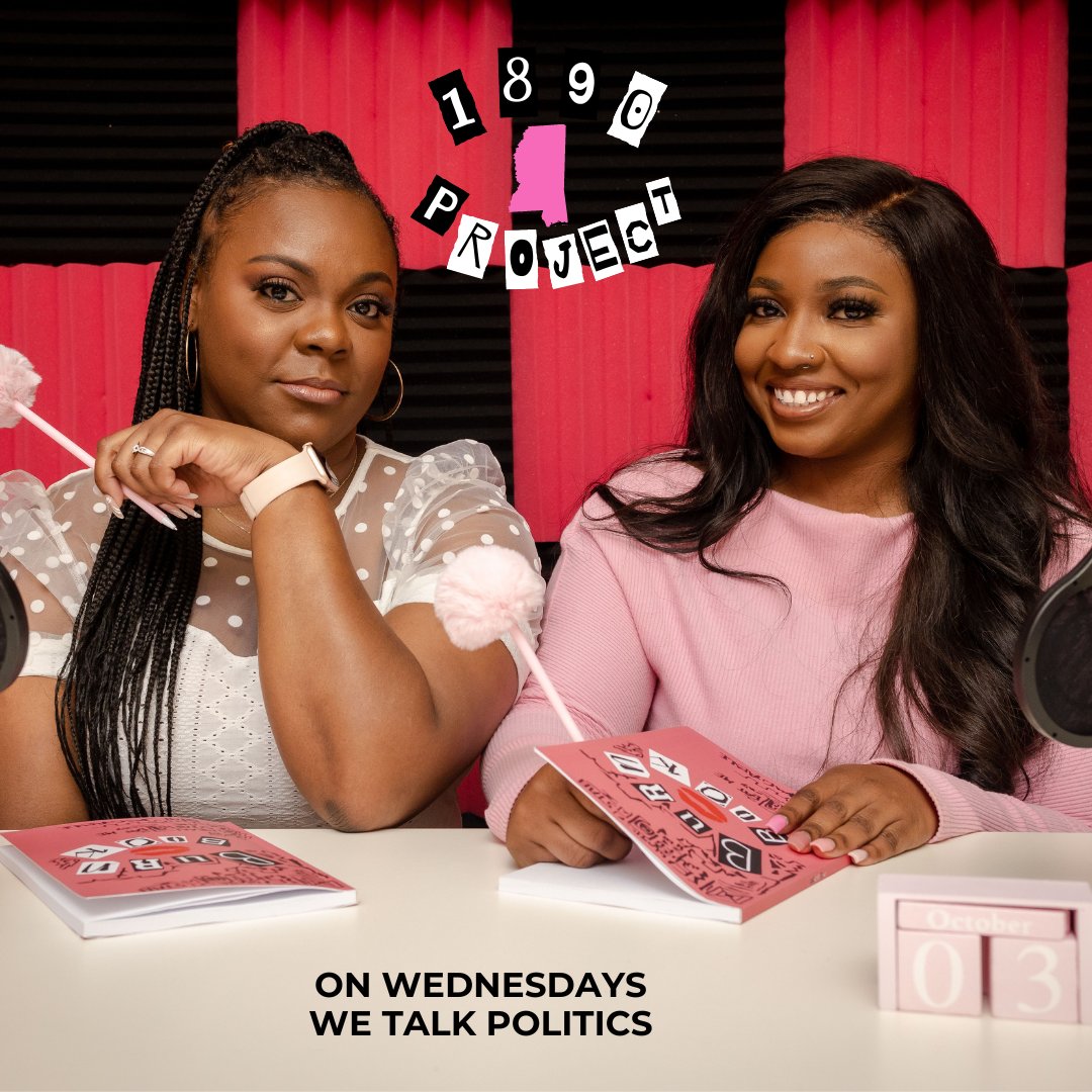 MSVotes's tweet photo. On Wednesdays, we talk politics! Tune in to the 1890 Project Podcast, launching Wednesday, February 14! Stay updated and follow @1890project on all social media platforms! π
#1890 #1890project #politics #podcast #politicos #mississippi #meangirls https://t.co/d0GuAu89CD