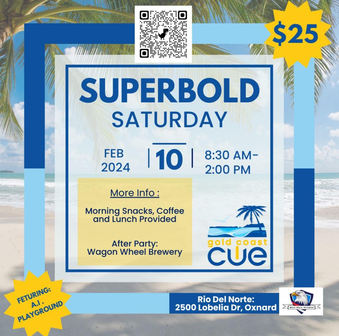 PREGAME THE BIG GAME WITH SOME PD! Join us for #SuperBoldSaturday in 2 days. Food, giveaways, AI playground, and more! All for just $25. Also, keep it going at Wagon Wheel Brewing after the event. gccuesuperboldsaturday2024.sched.com