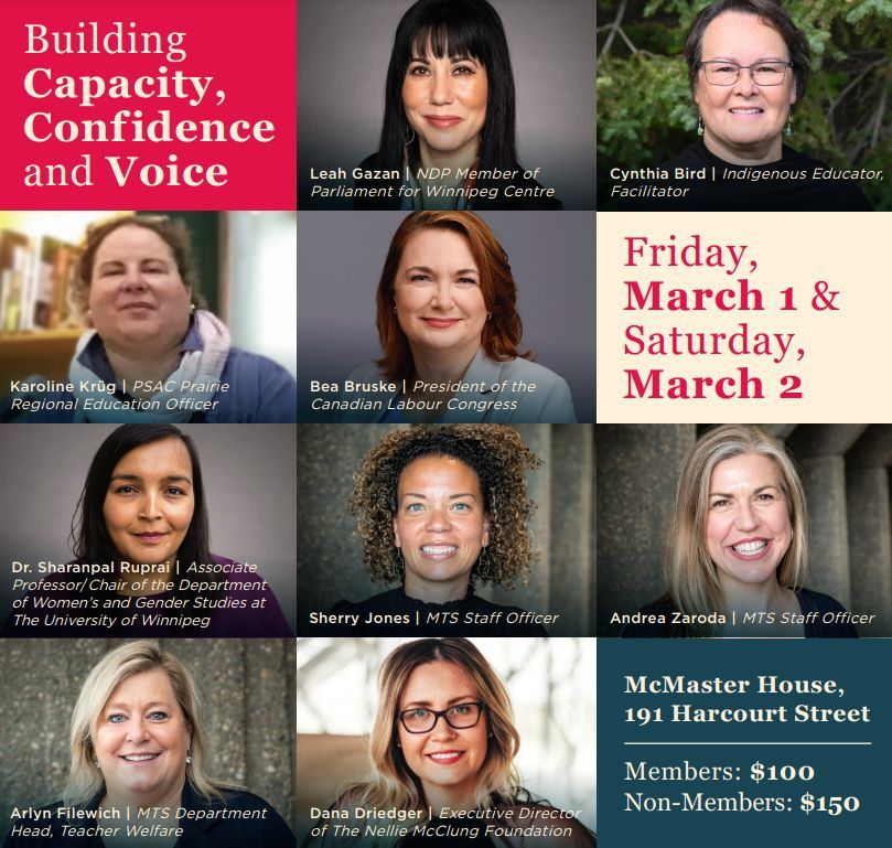 The MTS Women and Leadership Symposium brings women & gender diverse members together to network, dialogue, collaborate and learn from each other. It runs Friday, March 1, 2024 to Saturday, March 2, 2024. Conference fee: $100 (members) $150 (non-members). buff.ly/3SFAvpu