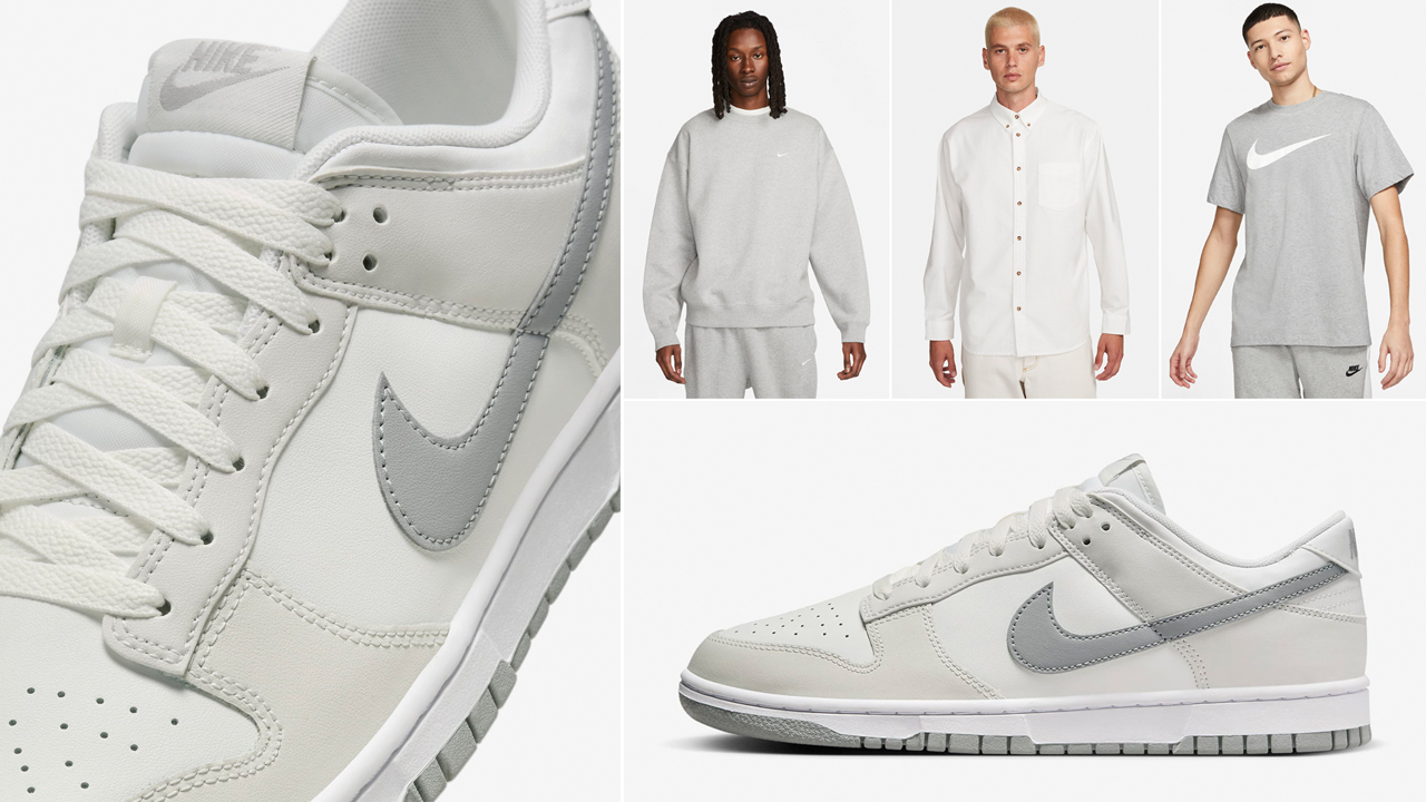 SneakerFits on X How to Style the Nike Dunk Low Summit White Light Smoke Grey With Matching Outfits https t Inb70ZplFt https t fB1whRpBRu X