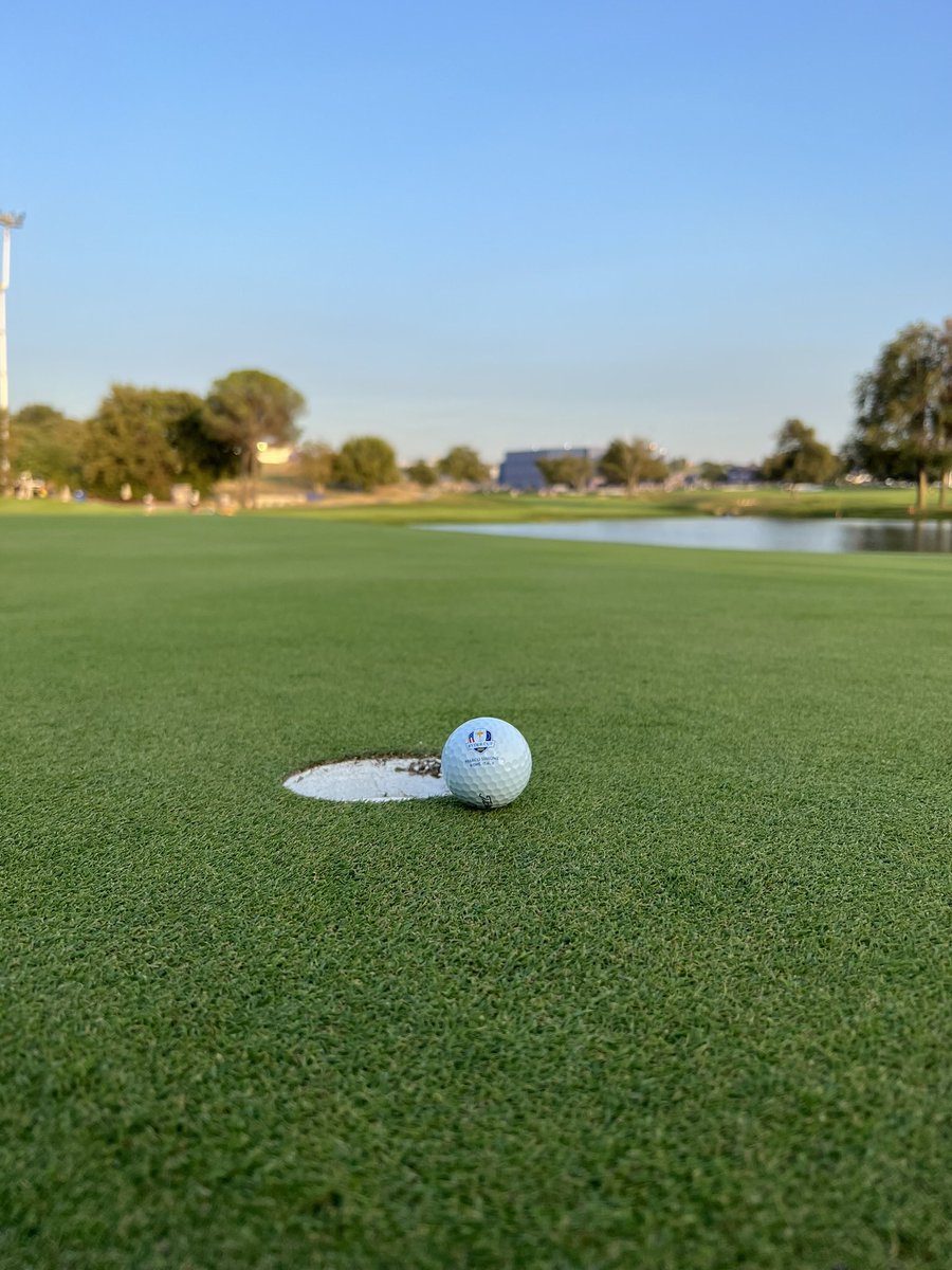 pwrfade's tweet photo. @AndyTFE Scene at Marco Simone after play on Sunday. All ticketed fans but they let people just roam around the course. Very cool! https://t.co/GsciqrzOGJ