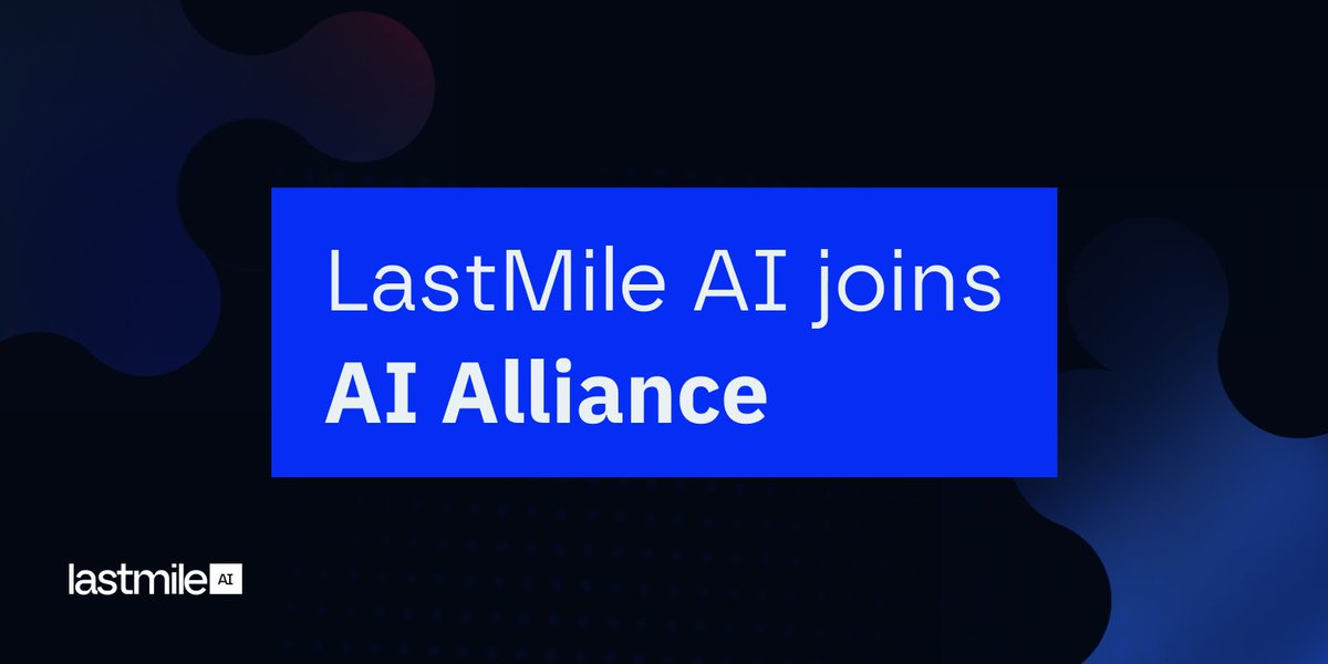 LastMile AI is proud to announce that we’re joining the #AIAlliance and contribute back to the open-source community to enable an efficient and transparent GenAI development experience. 

We believe that through the transparency of open-source, the technology can maintain its…