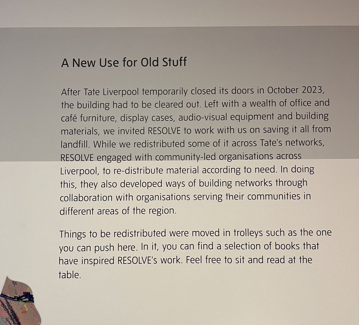 MargotElliott's tweet photo. ⁦@tateliverpool⁩ exhibition opening tonight with Future Forecast. Fantastic community project supporting a number of creative #communitybusinesses in Liverpool city region. More here: https://t.co/gc0Molk0NX https://t.co/5dbdK7wKIx