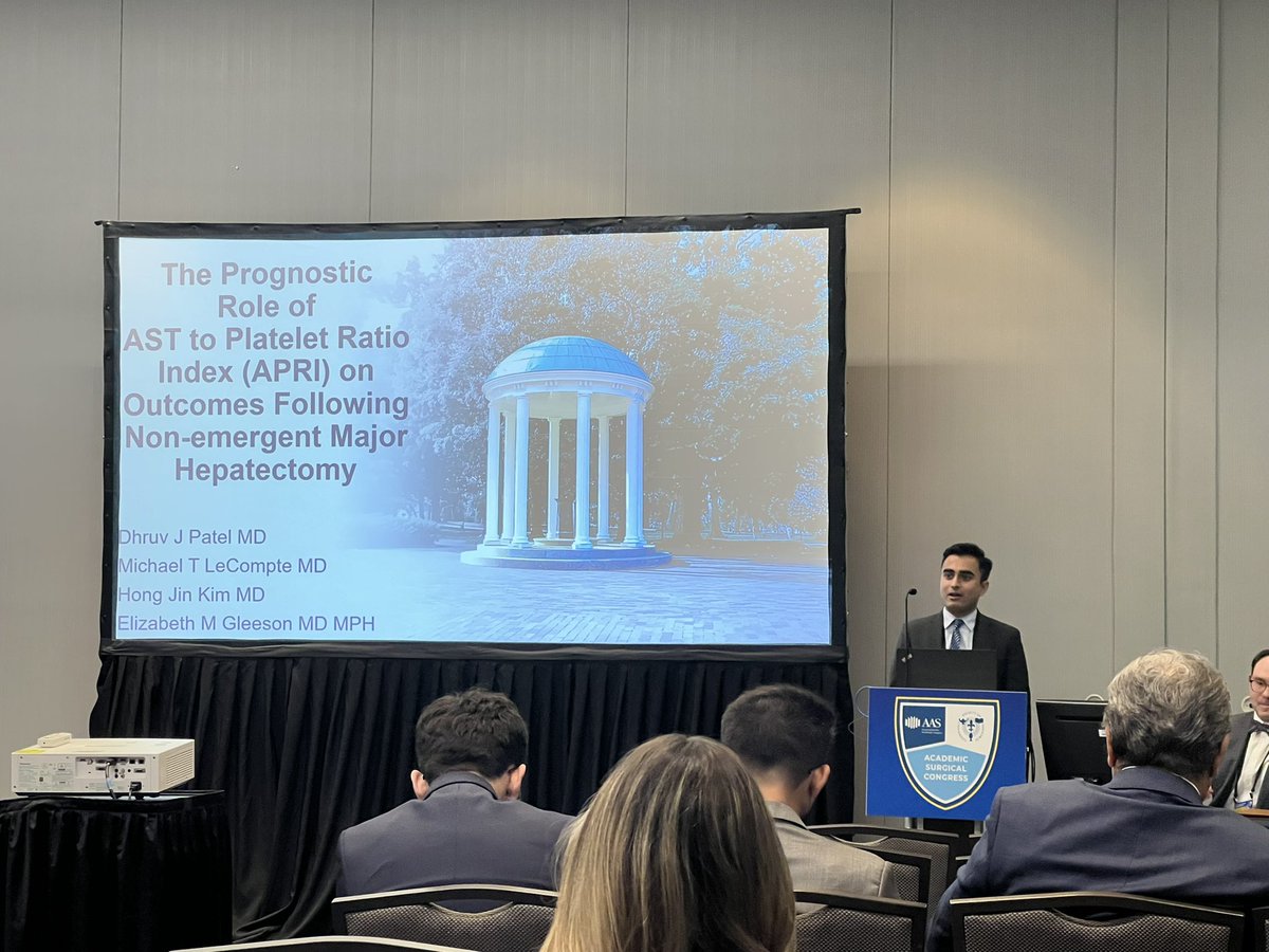 Excellent presentation at #ASC2024 by our @UNCSurgery Resident, Dhruv Patel, MD. Watch out @SocSurgOnc! This resident should be on your radar.