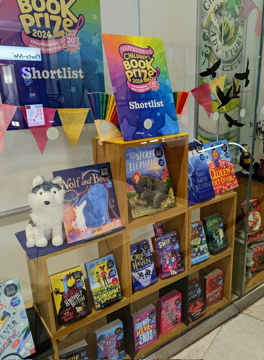 Our Waterstones Children's Book Prize 2024 window! #WCBP24