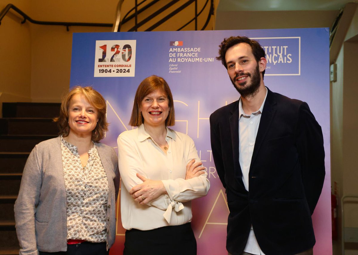 French Embassy UK🇫🇷🇪🇺 (@franceintheuk) on Twitter photo An essential discussion during #nightofideas at <a href="/ifru_london/">Institut français UK</a> about combating disinformation. Fake news & manipulations of ideas often shape the geopolitical landscape and impact public opinion, so it’s a common challenge we have to tackle.
<a href="/JessicaCecil/">Jessica Cecil</a>
<a href="/acsector/">a charlotte sector</a>
<a href="/carljackmiller/">Carl Miller</a> An essential discussion during #nightofideas at <a href="/ifru_london/">Institut français UK</a> about combating disinformation. Fake news & manipulations of ideas often shape the geopolitical landscape and impact public opinion, so it’s a common challenge we have to tackle.
<a href="/JessicaCecil/">Jessica Cecil</a>
<a href="/acsector/">a charlotte sector</a>
<a href="/carljackmiller/">Carl Miller</a>