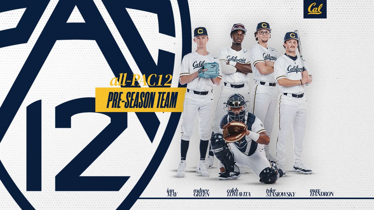 5 Bears Earn Preseason All-Pac-12 Honors Full release 📰| calbea.rs/3UzHIZn