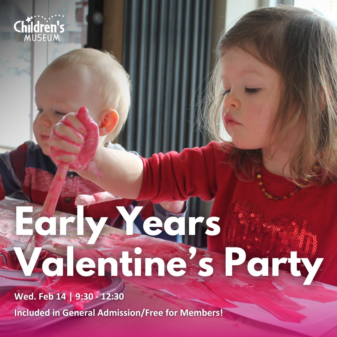 Celebrate together as a family at our Early Years Valentine's Party! 💌💕 From 9:30am-12:30pm on Valentine's Day (February 14) we invite you to enjoy lovely red and white programming! Included in general admission/is free for members. Plan your visit ➡ londonchildrensmuseum.ca/event/early-ye…