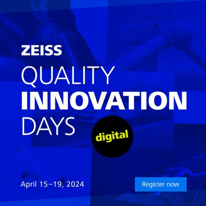 💥#ZEISS Quality Innovation Days are coming! From April 15-19, you can explore the future of industrial metrology w/ industry leaders. Engage in themed days, virtual breakout sessions, & interactive Q&A sessions. Register now! zeiss.ly/al4m