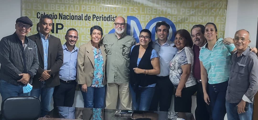 La directiva del Colegio Nacional de Periodistas se reunió con los directores de las Escuelas de Comunicación Social de la Ucsar, UCV, UBV y Monteávila para intercambiar ideas y trabajar en conjunto.