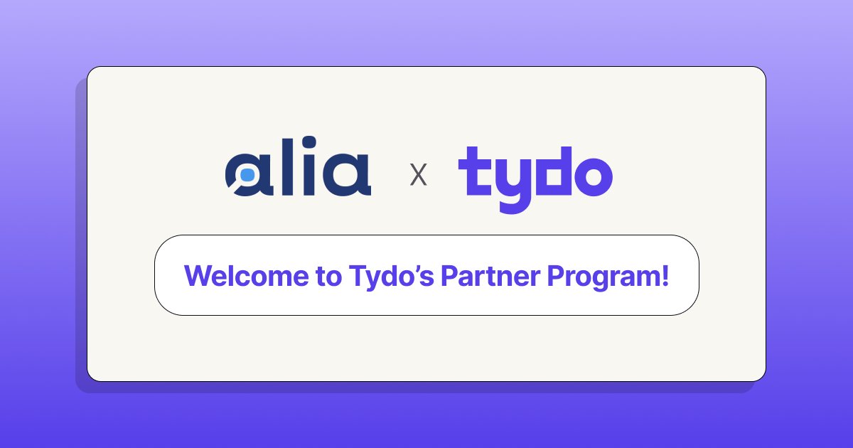 New Tydo partner!  🤝 Welcome to the team <a href="/AliaLearn/">Alia</a> 

Alia is a popup alternative that rewards shoppers for learning about your brand and products, helping to actually drive purchases. 

Give them a try and get 15% off a subscription 👉 lnkd.in/eeEyA3UP