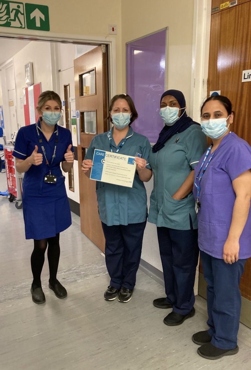 Well done to our Tara who’s completed her Care Certificate! We on Ward C53 are very proud 🤩 @SarahMack24 @lizwing1 @Vickyy_Jones @XMcVey @NUHNursing