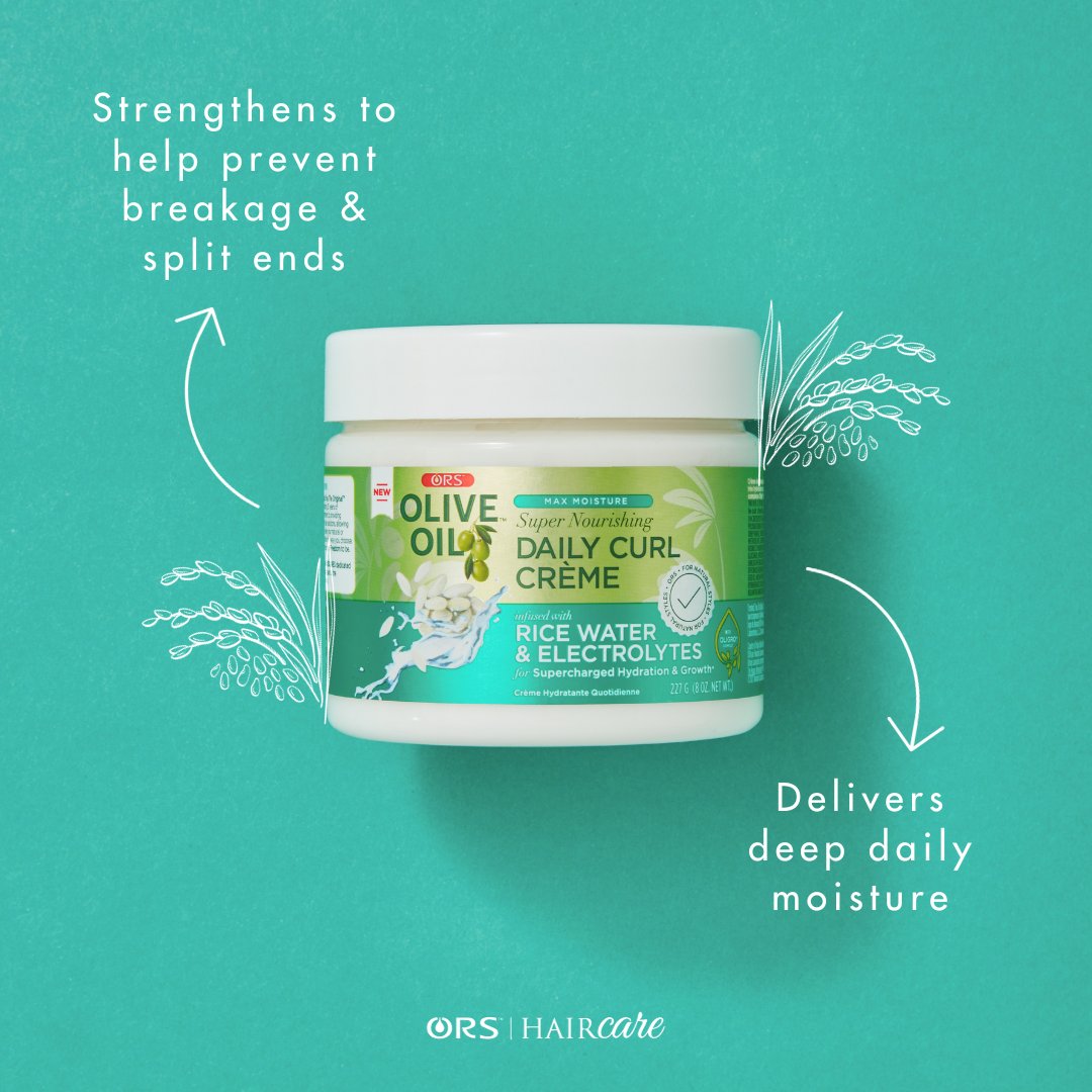 Give your coils the hydration &amp; shine they deserve with ORS Max Moisture Daily Curl Creme! ⁠💧⁠
⁠
Head to the link in our bio to add the softness &amp; vibrancy your curls crave to your mane today! ⁠🔗⁠
⁠
⁠#ors #orshaircare #hairbenefits #naturalhair #naturalgirl #healthyhair