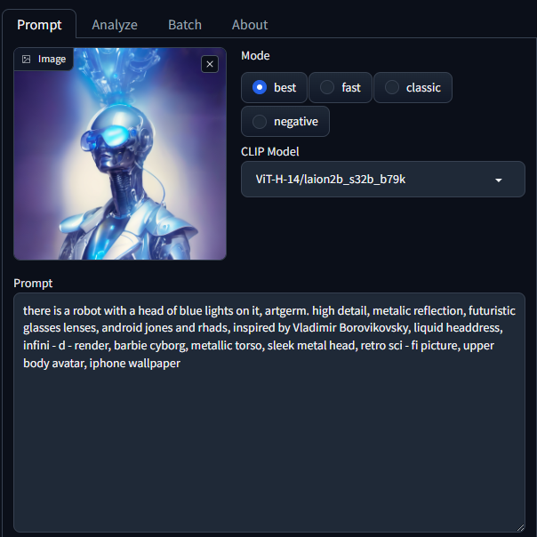 limlabs_'s tweet photo. If you're struggling to describe a style for your Stable Diffusion creation, try using a reference image and asking CLIP for its description.  #StableDiffusion #CLIP #AUTO111 #AIGenerated #SDXL #AI #ImageGeneration #Liminality #Liminati #Liminal #AIprompts https://t.co/2kMUvzB708