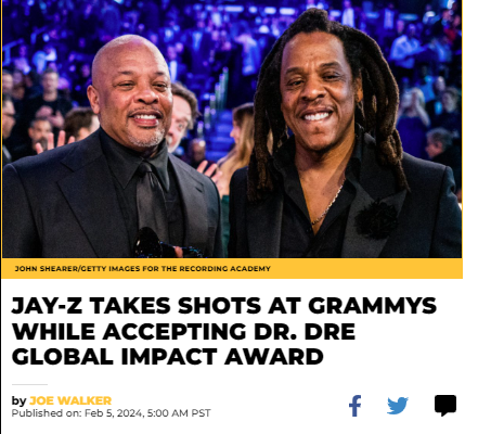 <a href="/Prolotario1/">Prolotario</a> I think it is ironic that both Diddy and Jay Z received "Lifetime Achievement" awards, and shortly after bad news starts coming out on them. Was this part of their "deal?" Let them receive their lifetime awards just prior to disclosure of their dirty deeds? Very Interesting...🎤
