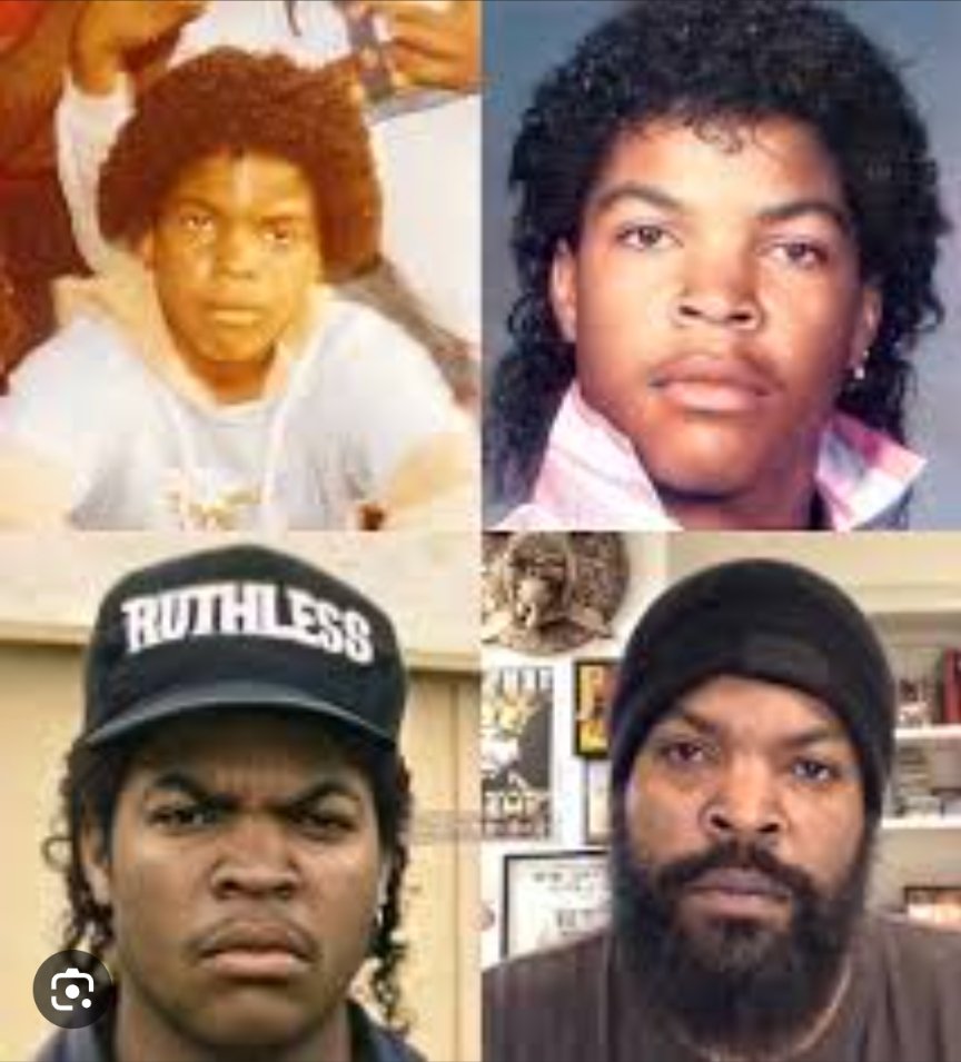 tractor_owner's tweet photo. Ice Cube before and after the CIA took interest in his career. https://t.co/lV5hAoPPI5