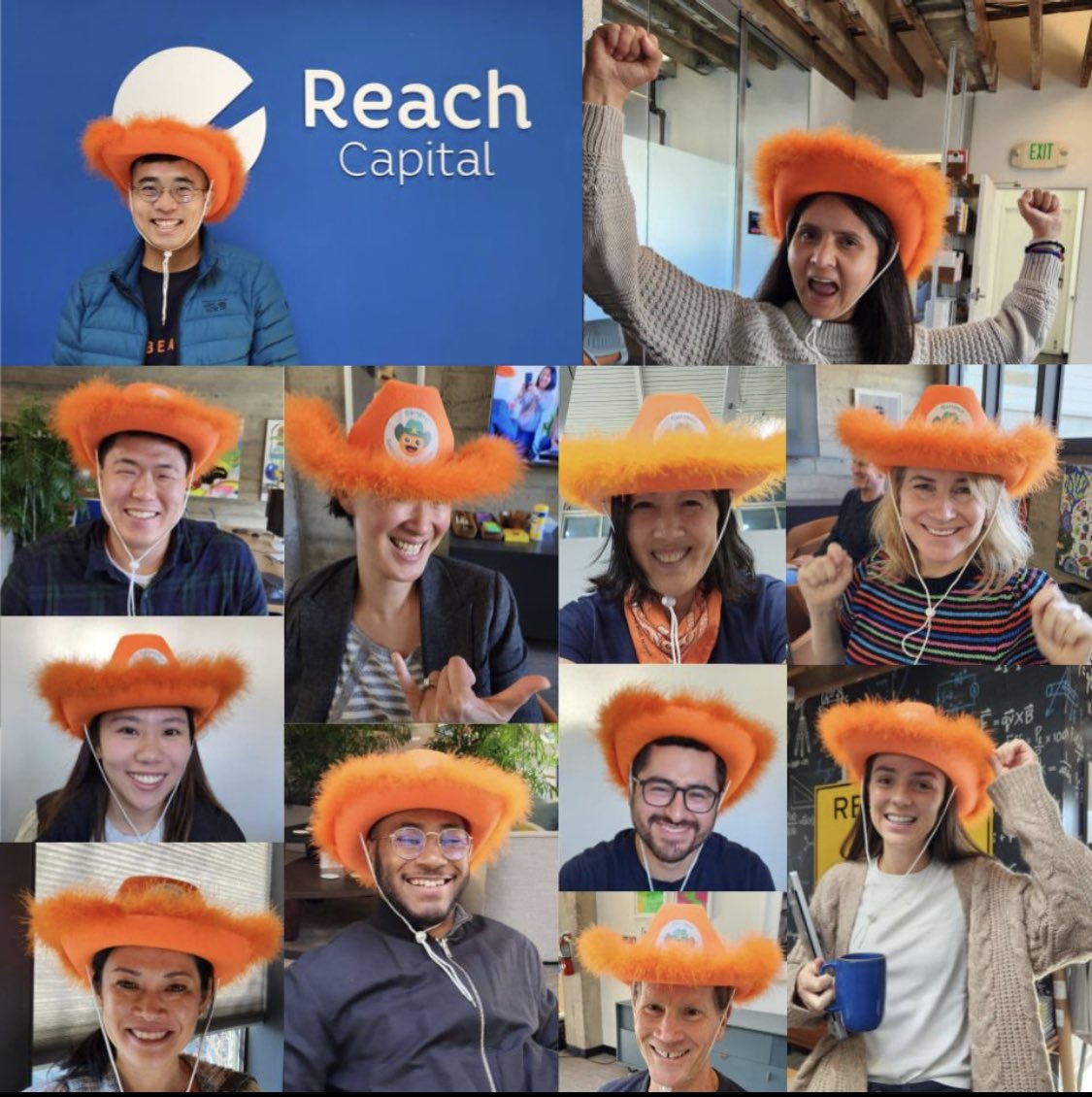 We love @reachfund 🧡 

Here they are helping us celebrate 3 million students in #ThinkOrange #CuriosityCowboy attire. 

I can’t think of a better group of investors: supportive, passionate about education, great advice, & fun!