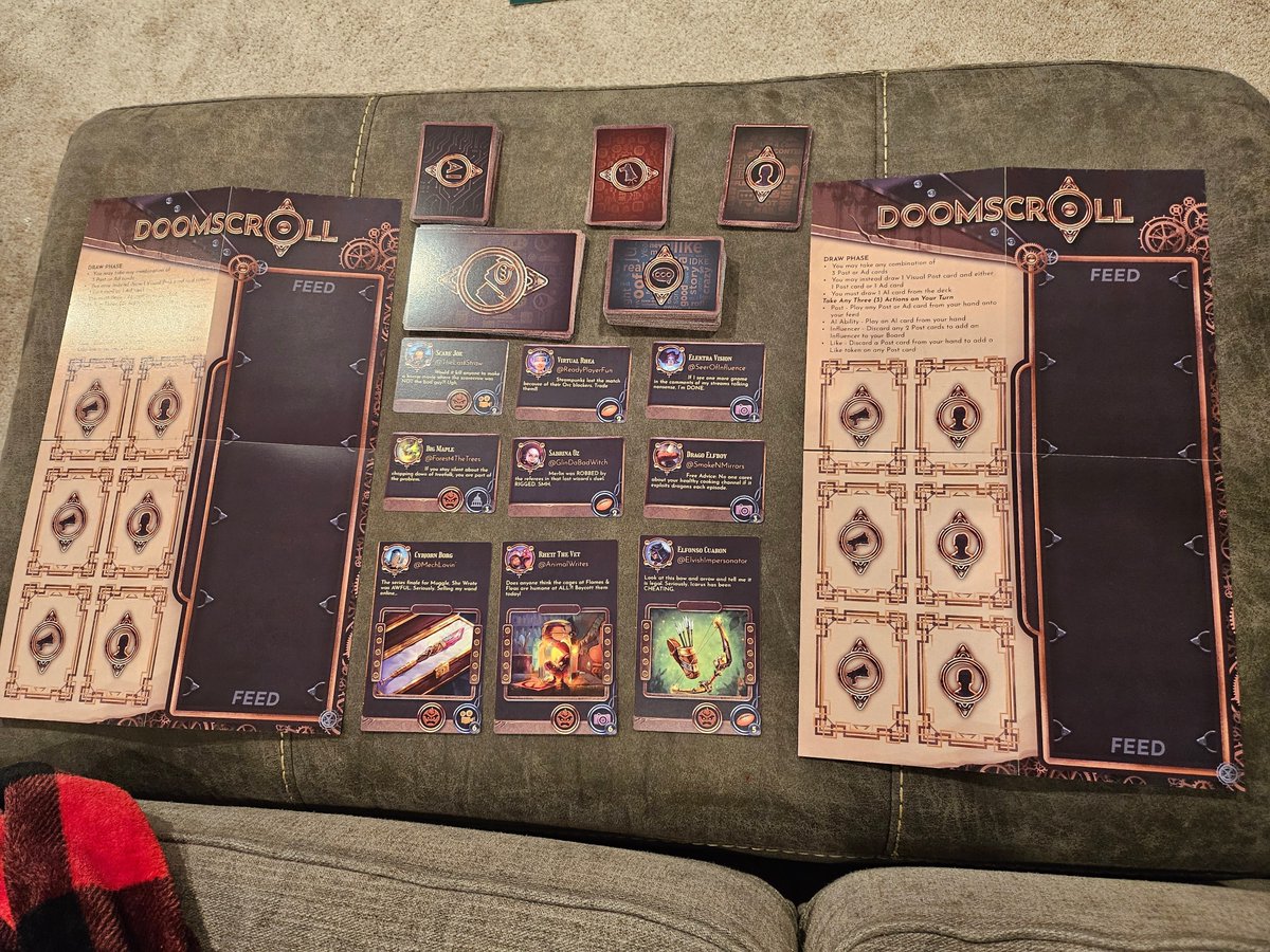 Is there anything more beautiful than a prototype in the wild? Doomscroll is almost ready for its close-up - we would LOVE your support on February 20th when we launch our social media card game on Kickstarter!