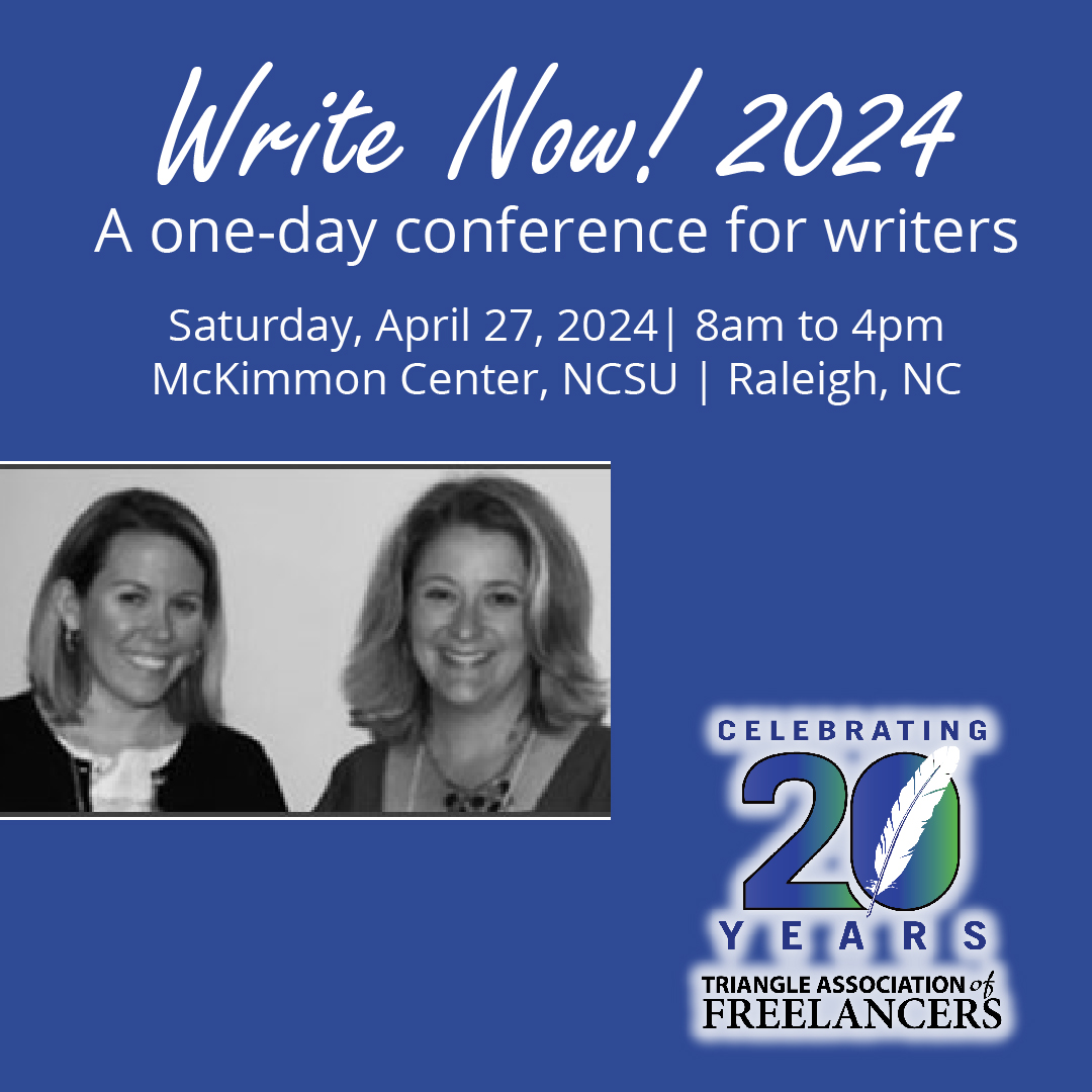 Register today for Write Now! 2024, hosted by TAF at [link]. Register early (Feb 1 - March 31) and receive a gift along with a ticket to attend. General registration will be $109 from 2/1-3/31 and $119 from 4/1 to 4/25.#TAFWriteNow2024 #TAFNC_Celebrating20Years