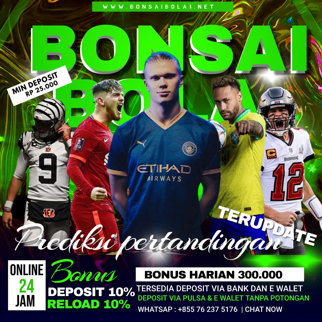 DAFTAR DAN LOGIN SEKARANG JUGA
 DIJAMIN AUTO CUAN SETIAP HARINYA!!! 
BONUS HARIAN MAX 300 000 BONUS CASHBACK TERBESAR SETIAP MINGGUNYA 
Klik link di bawah ini sekarang juga 👇 heylink.me/bonsaibola27 
#odds #prediksi #parlau #singgelbet #winer #bonsaibola