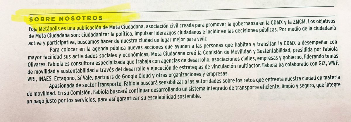 ValientaMx's tweet photo. FOJA #METAPolis es una publicación de #METACiudadana —Asociación Civil constituida para promover la #Gobernanza en la #CDMX y #ZMCM🇲🇽 Nuestros objetivos👇👇
✅Ciudadanizar la #Política. ✅Impulsar #Liderazgos Ciudadanos. ✅Incidir en la #decisiones públicas.
Nota: #18F #Zócalo👚 https://t.co/GvyCBeNJrn