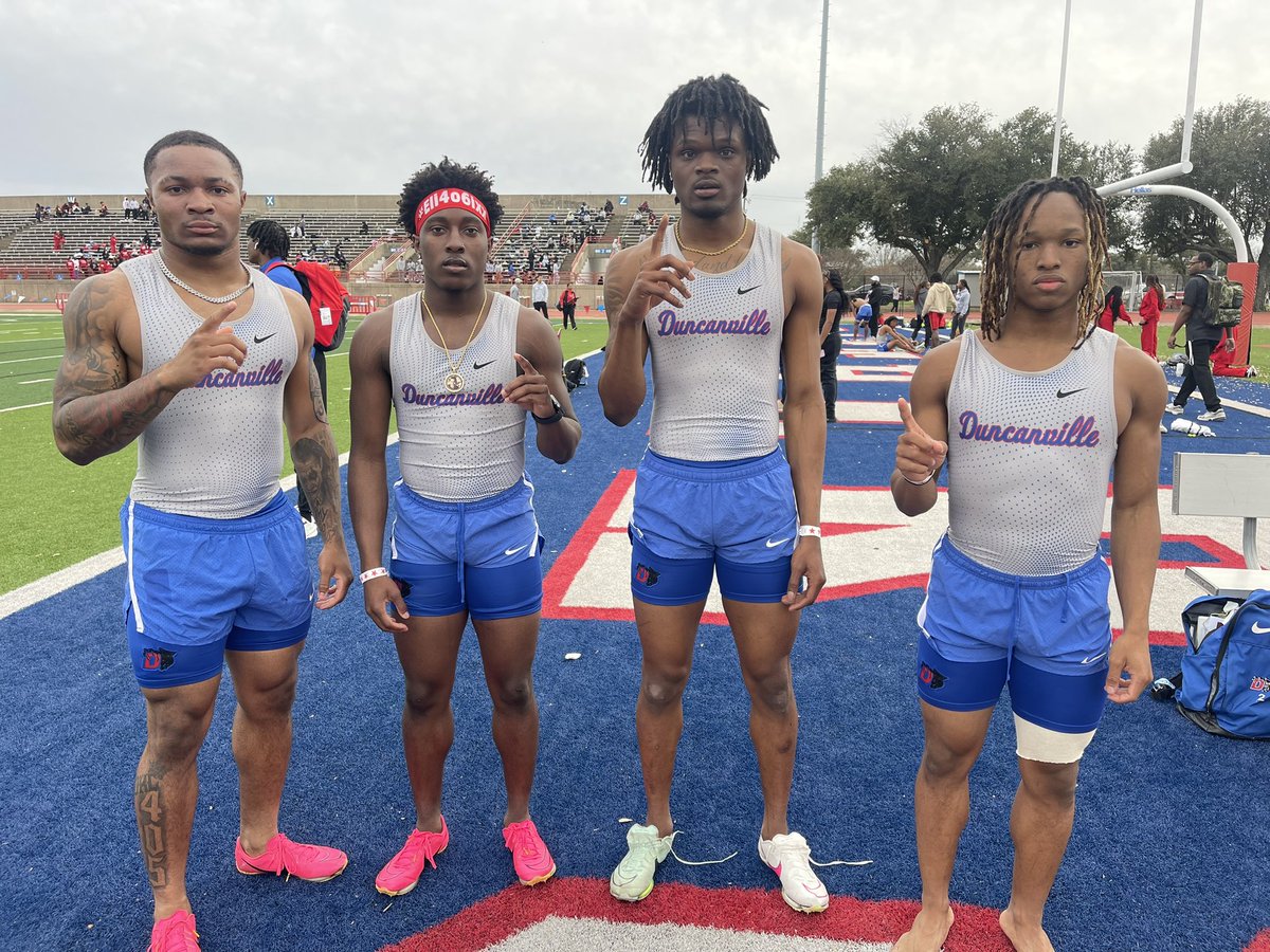 Duncanville_TF's tweet photo. 🥇 4X200m Relay - Vasity
⏱️: 1:27.57 @CadenDurham29 @Braywilliams_1 @eli4oe6ixx 
#DuncanvilleFAST #THISYEAR #COC https://t.co/gnJ4VXXzuV
