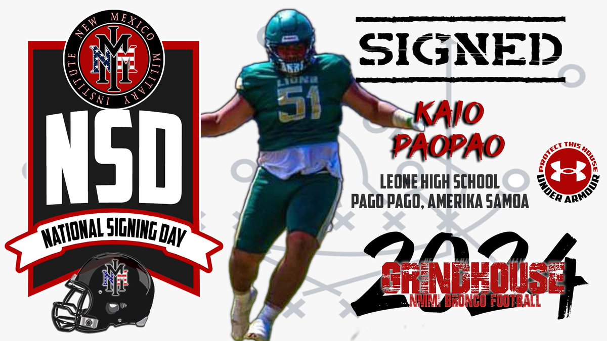 nmmibroncos's tweet photo. Welcome big @FelisePaopao29 to the Family! Here’s another big addition to the frontline. Exciting times for the Broncos!! 

Amerika Samoa ➡️ New Mexico https://t.co/Gdos9XuKth