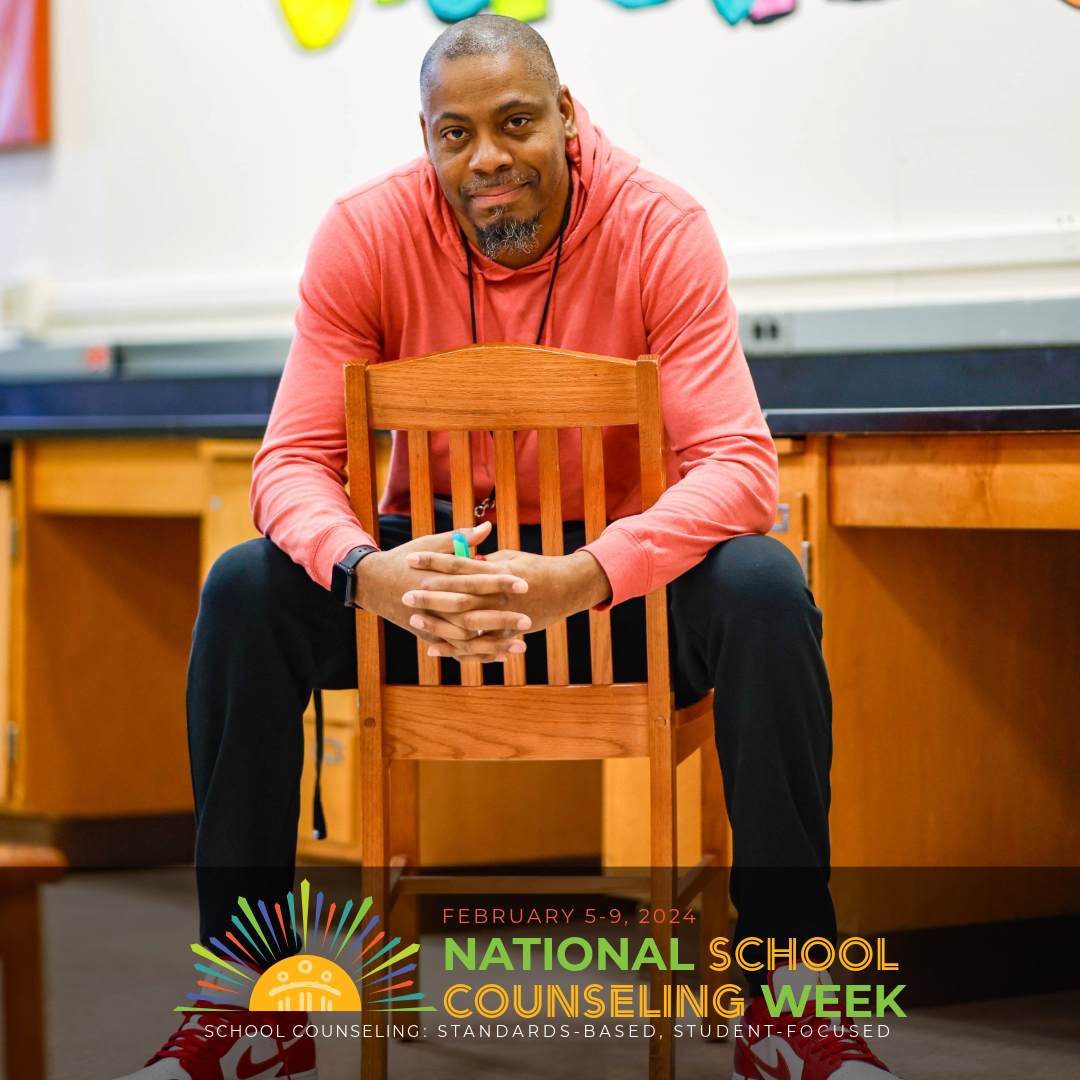 RCSDNYS's tweet photo. Recognizing Mr. Broome from the @RocRestorative H.U.B. for National School Counseling Week! Advocating for counseling by setting an example. Leading with excellence shows the impact counseling has on our community, emphasizing its importance.

#NSCW24 #ONERCSD https://t.co/9s1mz74WRO