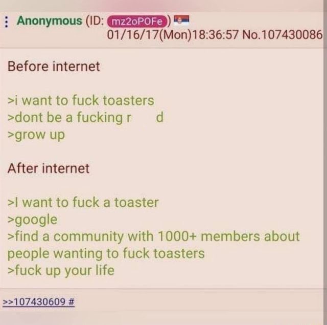 narrenhut's tweet photo. All of the supportive comments in this thread show the power of internet communities in sustaining unhealthy psychologies and belief systems, as so artfully summarized by this old 4chan post https://t.co/G8wPz60b56