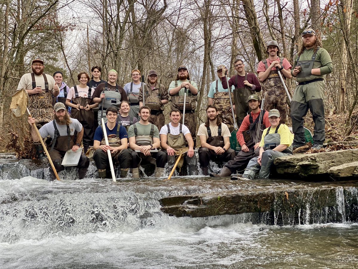 FisHecke's tweet photo. Great afternoon taking my Limnology class out to Dare Creek to sample fish and aquatic macroinvertebrates. Pictured
Is a Sunburst Darter. https://t.co/mZAGrqjulc