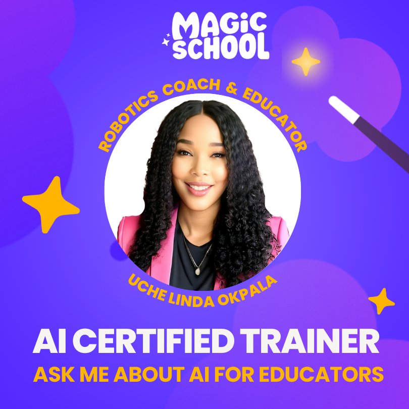 It's official! I am thrilled to share that I am AI Certified Trainer with MagicSchool, the leading AI platform in education. Ask me about AI for educators and schedule training! #magicschoolempowerededucators MagicSchool.ai #AI @retrogradooo