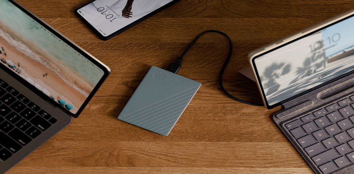 Newegg's tweet photo. Are you on the go? Then time to turn to the hassle-free connectivity of the WD My Passport with USB-C connection, it’s ready to connect to any device to store your photos, or important files. What size do you require?
#ExternalStorage #WD #MyPassport
https://t.co/hBSjar65qv https://t.co/0QoP47zNfL