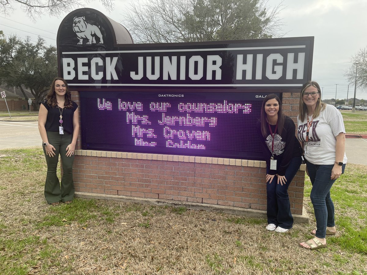 Thank you <a href="/BeckJuniorHigh/">Beck Junior High</a> for treating us to lunch today for School Counselors Week! 💗💗💗