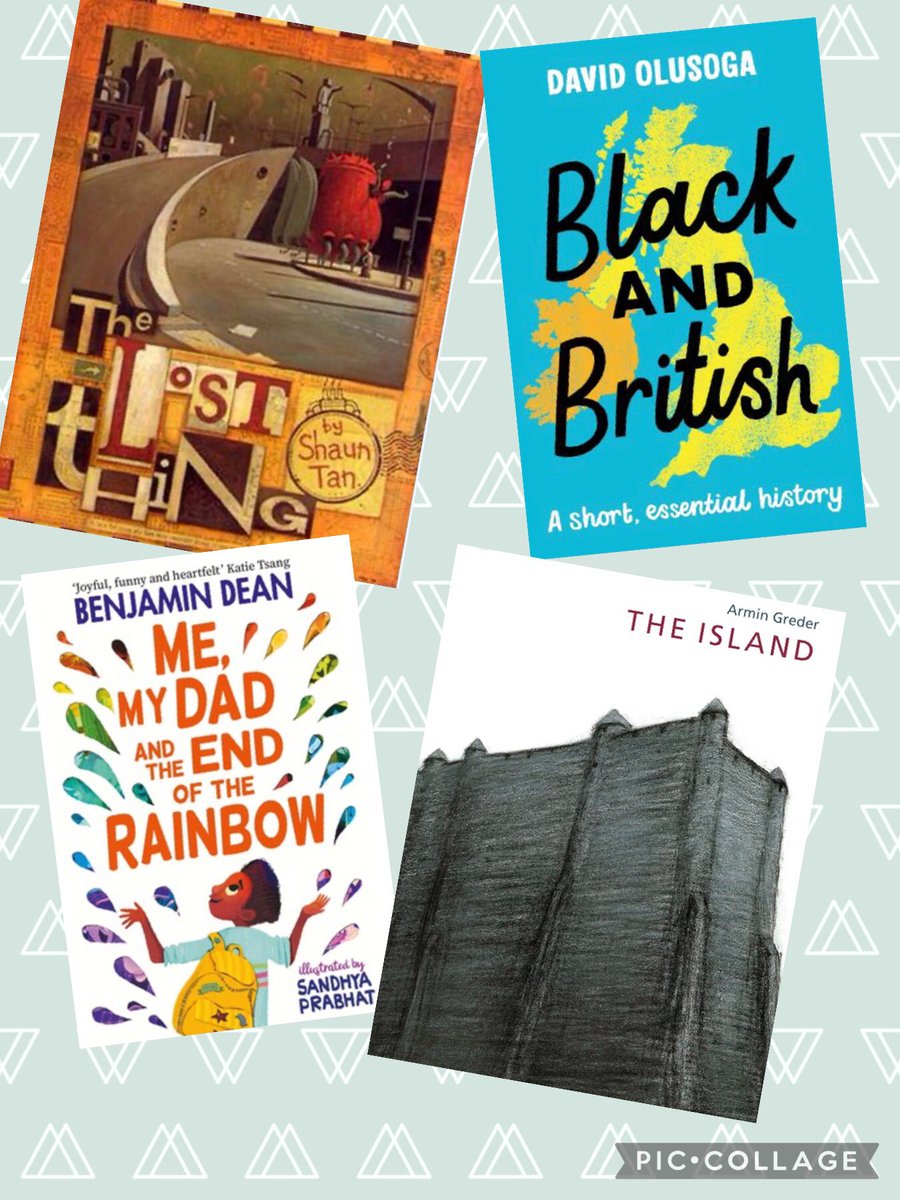 mrsfiburns's tweet photo. We’ve read some really thought provoking books this half term. The discussions about the topics covered has been invaluable. Loving the @theliteracytree selection! #shauntan #Benjamindean #davidolusoga #armingreder https://t.co/a9OoWm7rCu