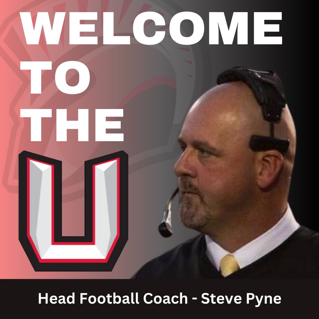 Union High School (@werunion) on Twitter photo Union High School is excited to announce our new Head Football Coach, Steve Pyne.
Welcome to the U, <a href="/CoachPyne67/">Steve Pyne</a> ! 🙌 Union High School is excited to announce our new Head Football Coach, Steve Pyne.
Welcome to the U, <a href="/CoachPyne67/">Steve Pyne</a> ! 🙌