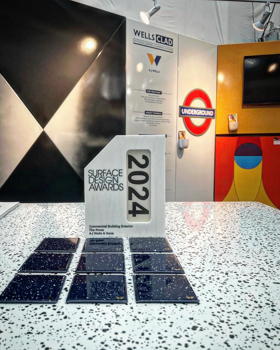 Great time at <a href="/surfacethinking/">Surface Design Show</a> - topped off by winning the 2024 Commercial Building Exterior Award. Thank you to all involved