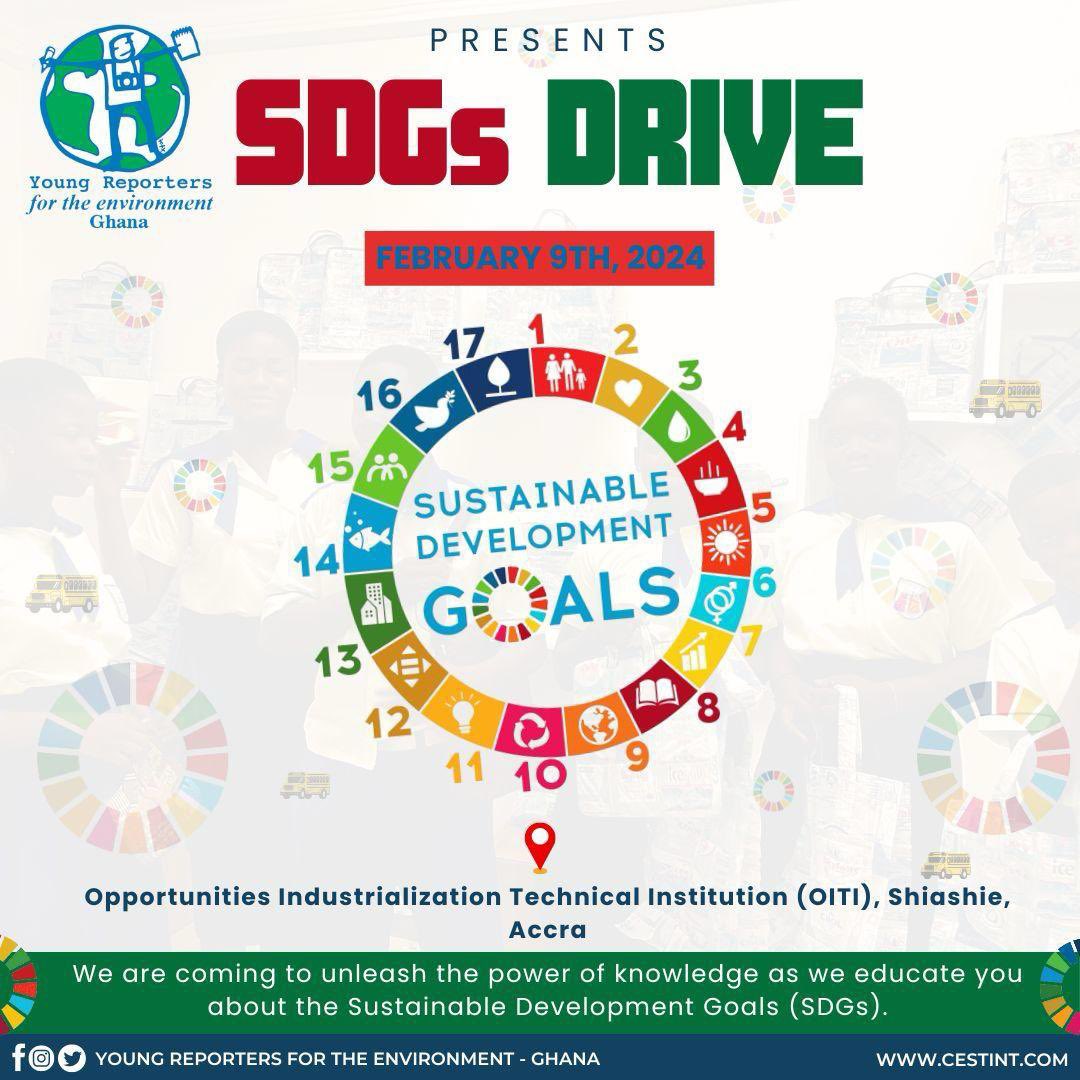 greenstoration's tweet photo. We are Excited to announce that Greenstoration Ghana will be participating in the "SDGs Drive" program organized by @YREGhana . 

This event aims to empower young individuals to become advocates for #sustainabledevelopment through #environmentalreporting. #SDGs https://t.co/oDrC0JEfrH